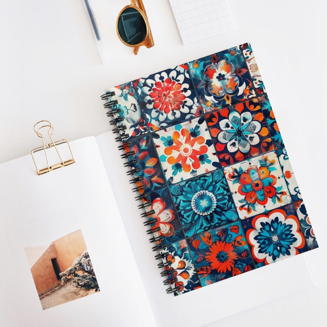 Bohemian Patterns Spiral Notebook - Free-spirited Journal, Boho Chic ...