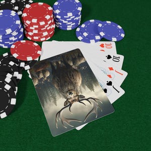 Sweden Animals Playing Cards with Nature Design, Poker Cards, Unique Gift for Gamers, Outdoor Enthusiasts, Game Night Essentials, Game Night