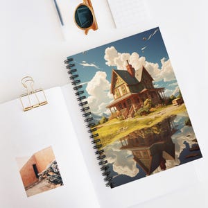Home Sweet Home Spiral Notebook - Ruled Line, Travel Journal, Gift for Writers, Nature Lovers, Personalized Notebook, Fun Sketchbook