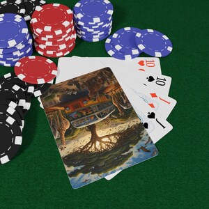 Juego de cartas de póker Safari Life, regalo único para gamers, juegos de cartas, noches de juegos, barajas coleccionables, diversión para fiestas, noches de juegos