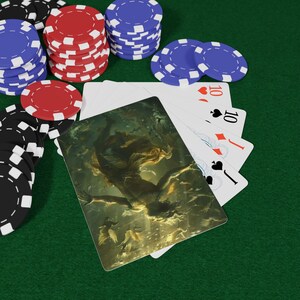Mythology Madness Poker Playing Cards Set, Unique Gift for Gamers, Modern Card Deck for Parties, Vintage Aesthetic Game Night