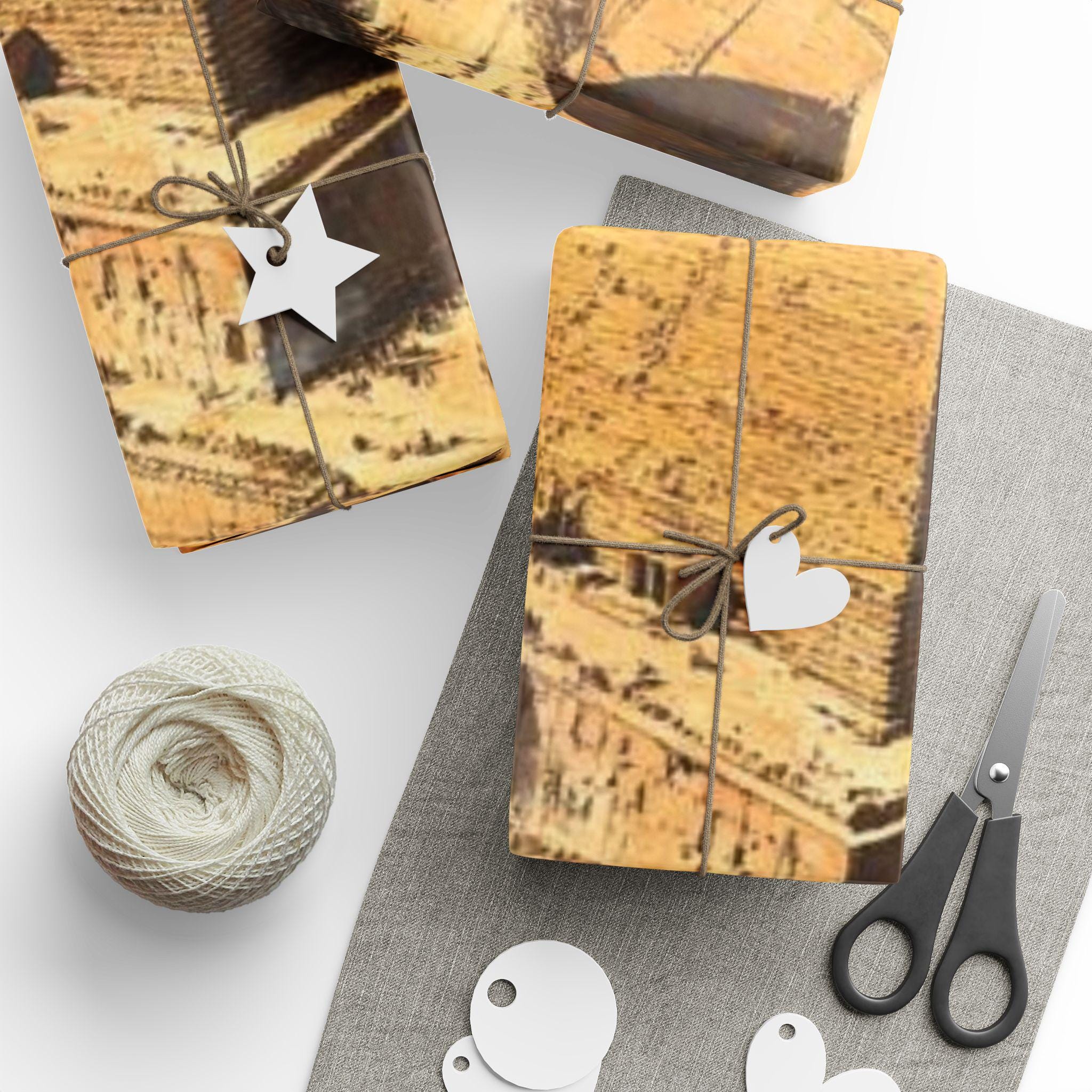 Wrapping Paper Building Building of the Pyramids Wrapping Paper for Gifts, Unique Gift Wrap for ...