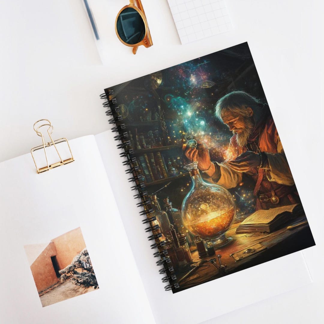 Alchemist Paradox Spiral Notebook - Ruled Line, Fantasy Journal ...