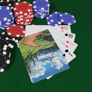 Cartas de pôquer Oregon Trail - Baralho inspirado na natureza para noites de jogos, presentes, diversão em acampamentos, festas de pôquer, colecionadores, noite de jogos de pôquer