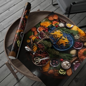 Sweden Food Wrapping Paper | Elegant Gift Wrap for Culinary Lovers, Holiday Celebrations, Birthdays, Special Occasions, Artisan Gifts