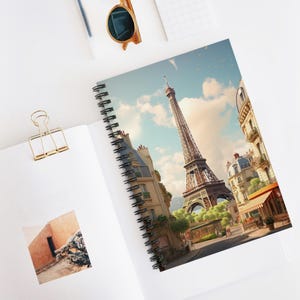 French Landmarks Notebook - Travel Journal, Creative Writing, Daily Planner, Gift for Students, Stationery Lovers, Fun Sketchbook