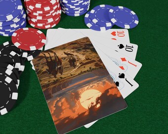 Western Playing Cards Cowboy Set Of 2 Standard Deck NEW