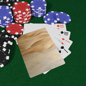 Sand Dunes Mirage-speelkaarten - Desert Fantasy-deck, mystieke Mirage-kunstkaarten, serene pokerset, cadeau voor natuurliefhebbers en -liefhebbers