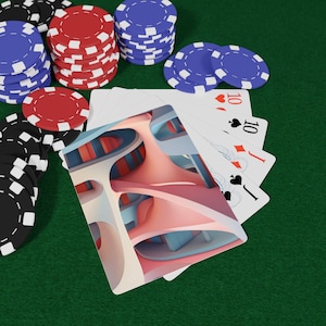 Naipes de Arquitectura Abstracta: Baraja geométrica moderna, diseños artísticos de edificios y estructuras, juego de cartas coleccionables único