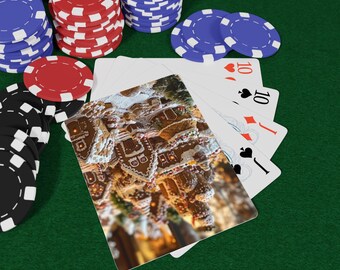 Gingerbread Village Playing Cards | Fun Game Night, Holiday Decor, Unique Gift for Gamers, Christmas Party Games, Family Activities