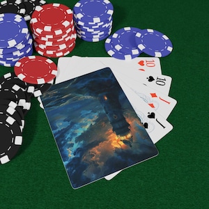 Leuchtturm der verlorenen Seelen Spielkarten - Gothic Fantasy Deck, Haunting Leuchtturm Kunstkarten, mysteriöses Poker Set, Geschenk für Fantasy Fans