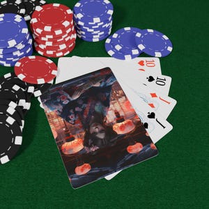 Set di carte da gioco da poker con tema giapponese - Regalo unico per gli amanti del poker, serate di gioco, collezionisti, inaugurazione della casa, decorazioni a tema casinò