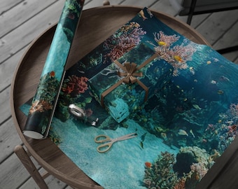 Marine Conservation Wrapping Papers - Ocean-Themed Gift Wrap for Birthdays, Holidays, Parties, Home Decor, Art Projects, Holiday Gift Wrap