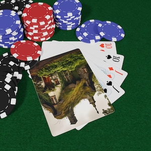Irland Architektur Spielkarten mit einzigartigen Designs, Poker Night Essentials, lustige Kartenspiele, Geschenk für Gamer, Brettspielzubehör