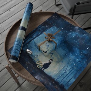 Shadows in Starlight inpakpapier - Sterrennacht cadeauverpakking voor verjaardagen, feestdagen en vieringen, kosmische cadeauverpakking, unieke cadeauverpakking