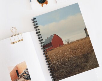 Illinois Farm Life Spiral Notebook - Ruled Line, Rural Living Journal, Country Diary, Agriculture Planner, Farming Gift, Homestead Tracker