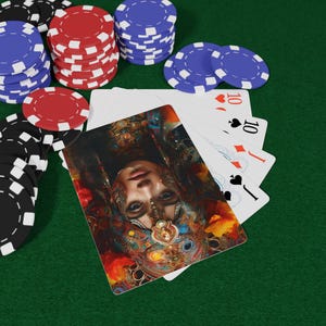 Conjunto de cartas de pôquer da cultura indiana, design exclusivo, perfeito para noites de jogos, presentes para jogadores, decoração para casa, artigos para festas, jogo de pôquer