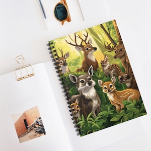 New Jersey Wildlife Spiral Notebook - Nature-Inspired Journal for Wildlife Lovers, Great for Gifts, School, Notes, Planning