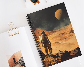 Exploring Mars Spiral Notebook - Ruled Line, Space Lover's Journal, Red Planet Diary, Sci-Fi Gift Idea, Astronomy Planner, Cosmic Art