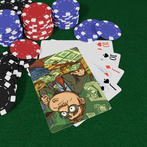 Naipes de gestión financiera: baraja de mentalidad financiera, regalo para presupuestos y creación de riqueza, cartas de póker de finanzas personales, diversión nocturna de póker