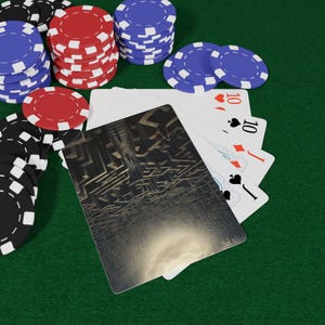 Maze Poker Playing Cards Set, Unique Poker Deck, Gift for Gamers, Card Games, Poker Night Essentials, Perfect for Collectors, Playing Cards