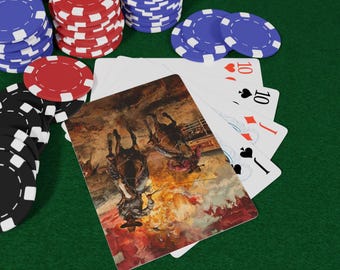 ワイルドウェストロデオトランプ - カウボーイロデオデッキ、西部劇をテーマにしたアートカード、素朴なポーカーセット、ロデオファンや西部劇愛好家へのギフト