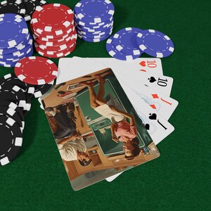 Juego de cartas de póker de los años 50, baraja retro, regalo clásico de casino, artículos esenciales para una noche de juegos, cartas coleccionables, noche de póker