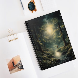 Forest Dreams Spiral Notebook - Ruled Line, Nature Journal, Gift for Writers, Aesthetic Stationery, Inspiring Notepad, Forest Decor