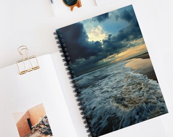 Virginia Beach Spiral Notebook - Ruled Line, Ocean-Themed Journal, Beach Lover's Notebook, Gift for Students, Nature Inspired