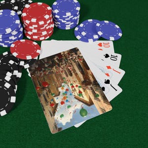 Juego de cartas de póker "Celebraciones Italianas", regalos para una noche de juegos de casino, accesorios para una noche de póker, idea divertida para un juego familiar, diseños de cartas únicos