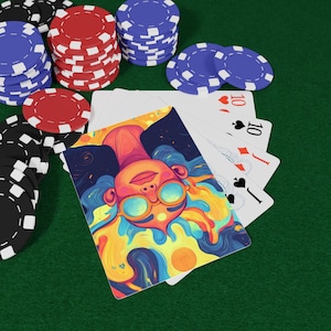 Conjunto de cartas de pôquer Soul Soothers | Diversão para noites de jogos, presentes para jogadores, jogos de festa, itens colecionáveis exclusivos, baralho colorido