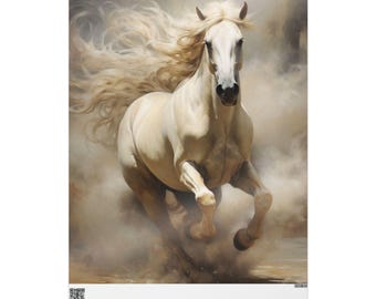 Papel de regalo con motivos de caballos, ideal para envolver regalos de cumpleaños, fiestas y ocasiones especiales. Papel ecológico.