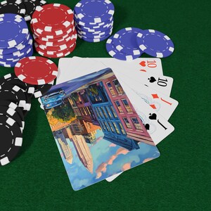 Juego de cartas de póker histórico Charlotte, regalo único para los amantes de los juegos de cartas, baraja ilustrada para juegos en casa, decoración para noches de póker, noche de juegos