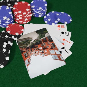 デンマーク建築ポーカートランプ - ゲームナイト、コレクター、ギフト、カジノテーマ、パーティー、ポーカーゲームナイトの楽しみに最適