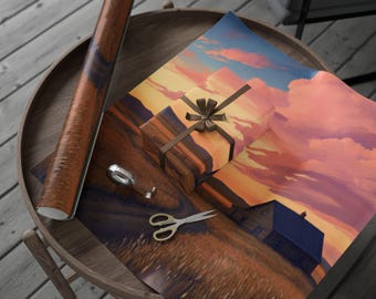 Great Plains Geschenkpapier, Geschenkverpackung für alle Gelegenheiten, rustikale Wohnkultur, umweltfreundliche Geschenkverpackung, naturinspiriertes Papier