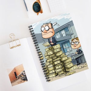 Scaling Your Business Spiral Notebook - Perfect for Work, Fun Gift, Office Supplies, Humor Note-taking, Creative Journaling