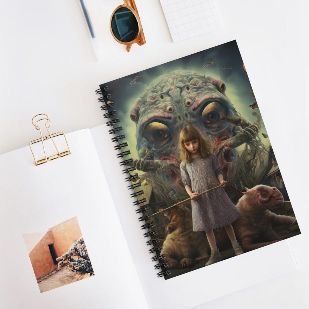 Strange Notebook Middle Child Spiral Notebook - Ruled Line, Unique Journal, Art ...