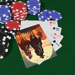Juego de cartas de póker del Viejo Oeste, cartas vintage del Viejo Oeste, imprescindibles para una noche de juegos, regalo único para jugadores, entusiastas del póker, vaqueros.