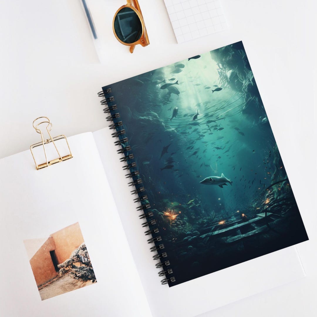 Deep Sea Spiral Notebook, Ocean-inspired Journal, Deep Sea Art ...