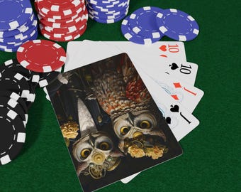 Opulent Owls Poker Playing Cards Set, Unique Gift for Game Night, Card Games, Collectibles, Fun Housewarming Present, Playing Cards