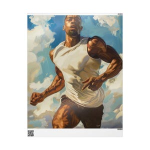 Athlete Wrapping Paper - Motivational Running Design, Gift Wrapping, Holiday Decor, Personalized Gifts, Fitness Enthusiasts Gift Wrap