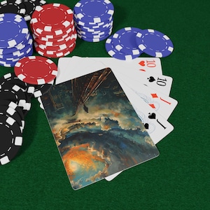 Juego de cartas de póker "Incredible Journey", baraja única, regalo para jugadores de cartas, cartas de póker artísticas, divertida noche de juegos, cartas coleccionables