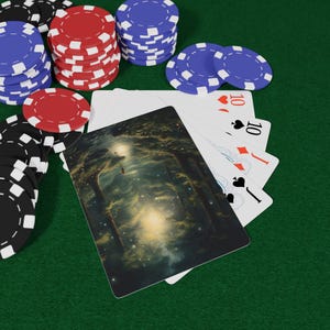 フォレストドリームポーカートランプセット - 神秘的な森のテーマ、ゲームナイトに最適、ゲーマーへのギフト、ユニークなコレクション、カードゲーム
