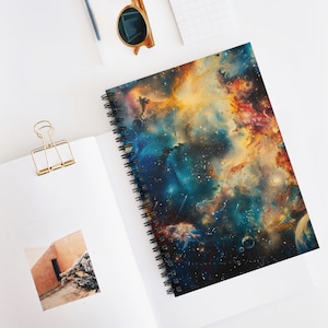 Cosmos Spiral Notebook - Ruled Line, Galaxy, Space Art Journal, Gift for Astronomers, Science Lovers, Inspirational Writing, Fun Sketchbook