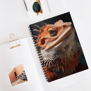 Bearded Dragon Spiral Notebook - Perfect for Reptile Lovers, Journaling, Gifts for her, Cute Stationery, Unique Gifts, Fun Sketchbook