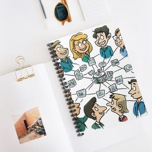 Networking Basics Spiral Notebook - Ruled Line, Motivational Journal, Teamwork Planner, Unique Gift, Study Notes, Social Connections