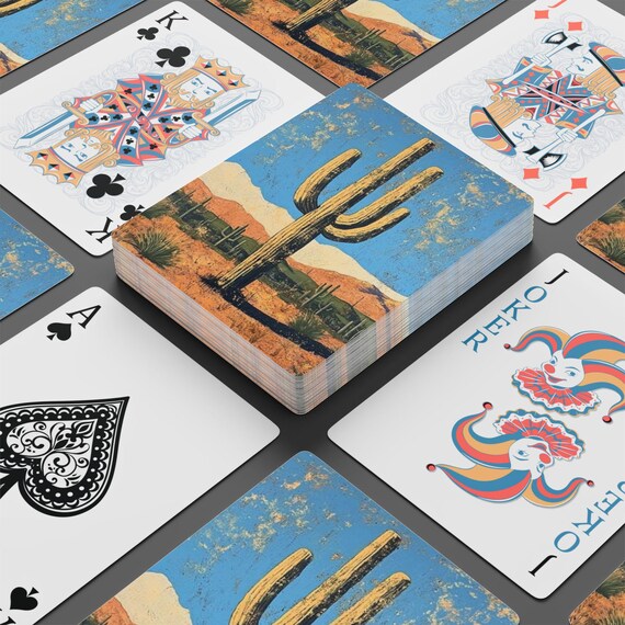 Saguaro Kaktus Spielkarten - Kultige Wstenlandschaft, Schnheit und  Wstenflora des Sdwestens, Naturdeck, Spielenacht, Pokernacht - Etsy.de