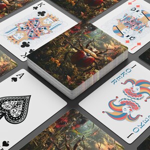 Beetle World Spielkarten - Insekt und Natur Deck, einzigartige Käfer Illustrationen, Lern- und Wildtierkarten, Pokerabend, Spieleabend Bild 4