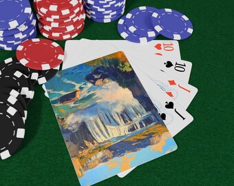 Shoshone Falls Playing Cards - Scenic Waterfall Deck, Idaho Landmark Views, Nature & Adventure Cards, Poker Night, Game Night