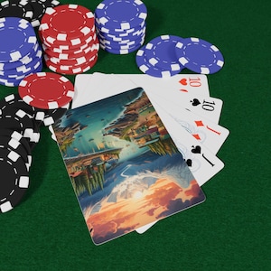 Cartas de Baralho Alaska Poker, Jogos de Cartas Divertidos, Presente para Entusiastas do Ar Livre, Noite de Jogos, Atividades de Acampamento, Colecionáveis Exclusivos, Cartas de Baralho
